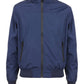Chic Blue Hooded Jacket for the Modern Man