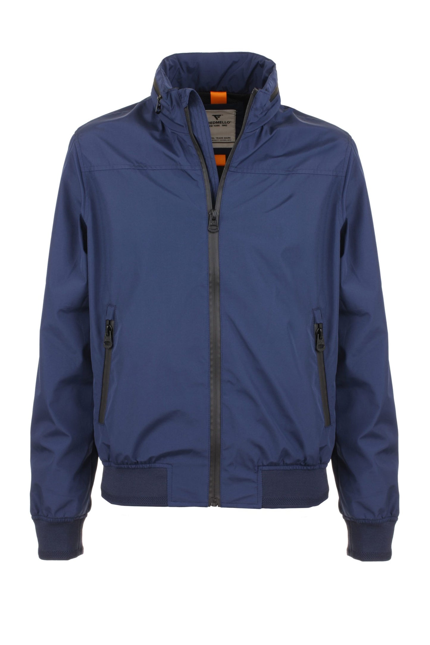 Chic Blue Hooded Jacket for the Modern Man