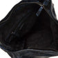 Elegant Blue Python Print Leather Shoulder Bag