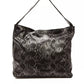 Chic Python Print Leather Shoulder Bag