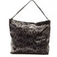 Chic Python Print Leather Shoulder Bag