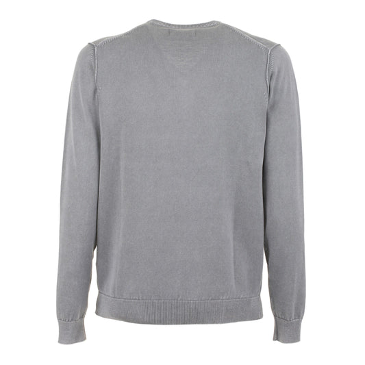 Chic Gray Cotone Sweatshirt - Men's Casual Wear