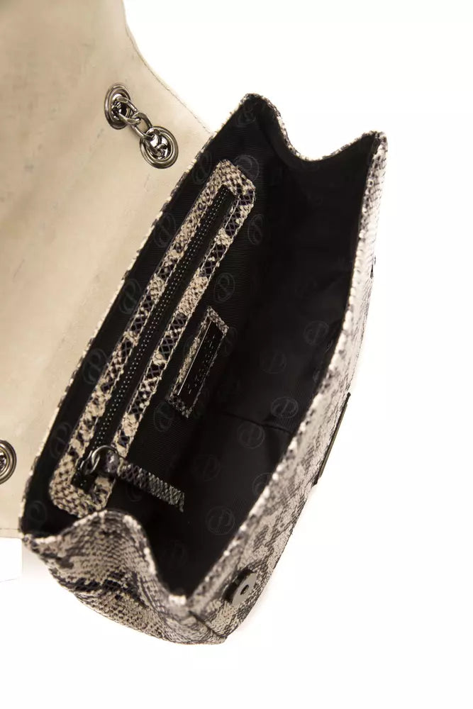 Python Print Leather Crossbody Chic Elegance