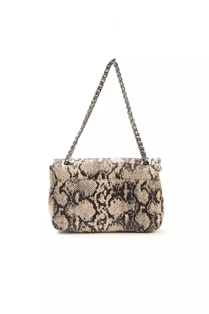 Python Print Leather Crossbody Chic Elegance