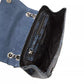 Elegant Python Print Leather Crossbody Bag