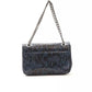 Elegant Python Print Leather Crossbody Bag