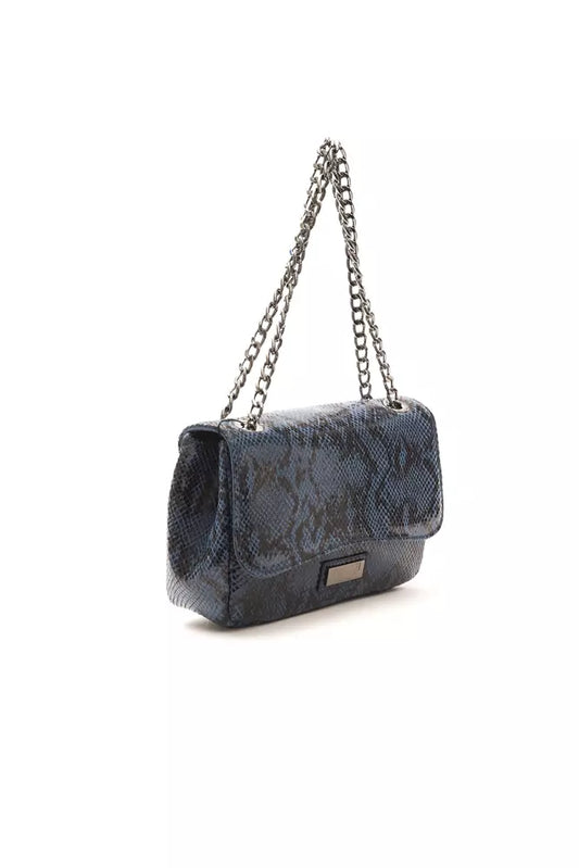 Elegant Python Print Leather Crossbody Bag