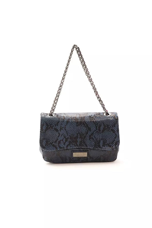 Elegant Python Print Leather Crossbody Bag