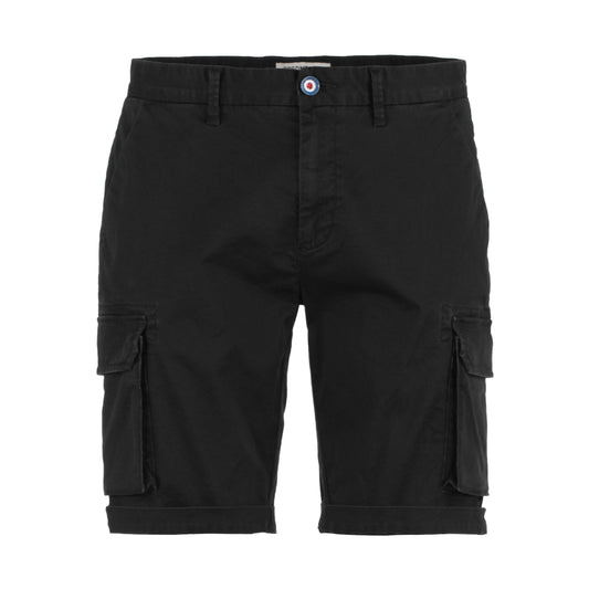 Chic Black Cotton Blend Shorts