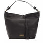 Sleek Black Leather Shoulder Bag
