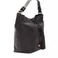 Elegant Leather Shoulder Bag in Timeless Black