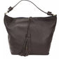 Elegant Leather Shoulder Bag in Earthy Brown