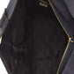 Chic Gray Leather Shoulder Bag with Logo Detailing