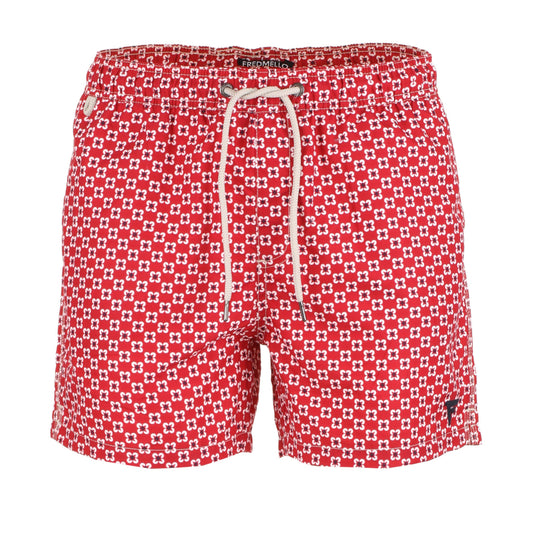 Radiant Red Men's Beachwear Boxers