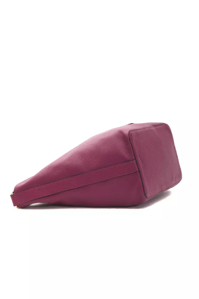 Elegant Burgundy Leather Shoulder Bag