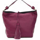 Elegant Burgundy Leather Shoulder Bag