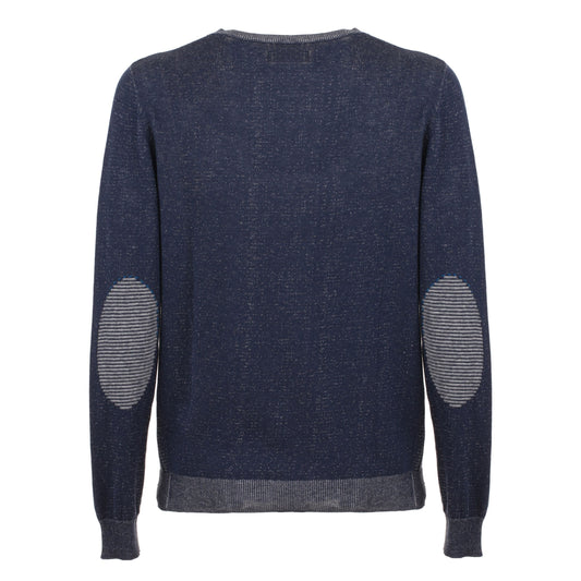 Chic Blue Cotton Sweatshirt for Men