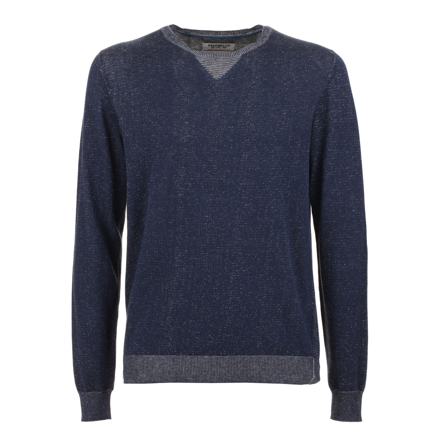 Chic Blue Cotton Sweatshirt for Men
