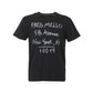 Sleek Black Cotton Tee with Artistic Prints