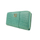 Elegant Turquoise Leather Wallet for the Sophisticated Shopper