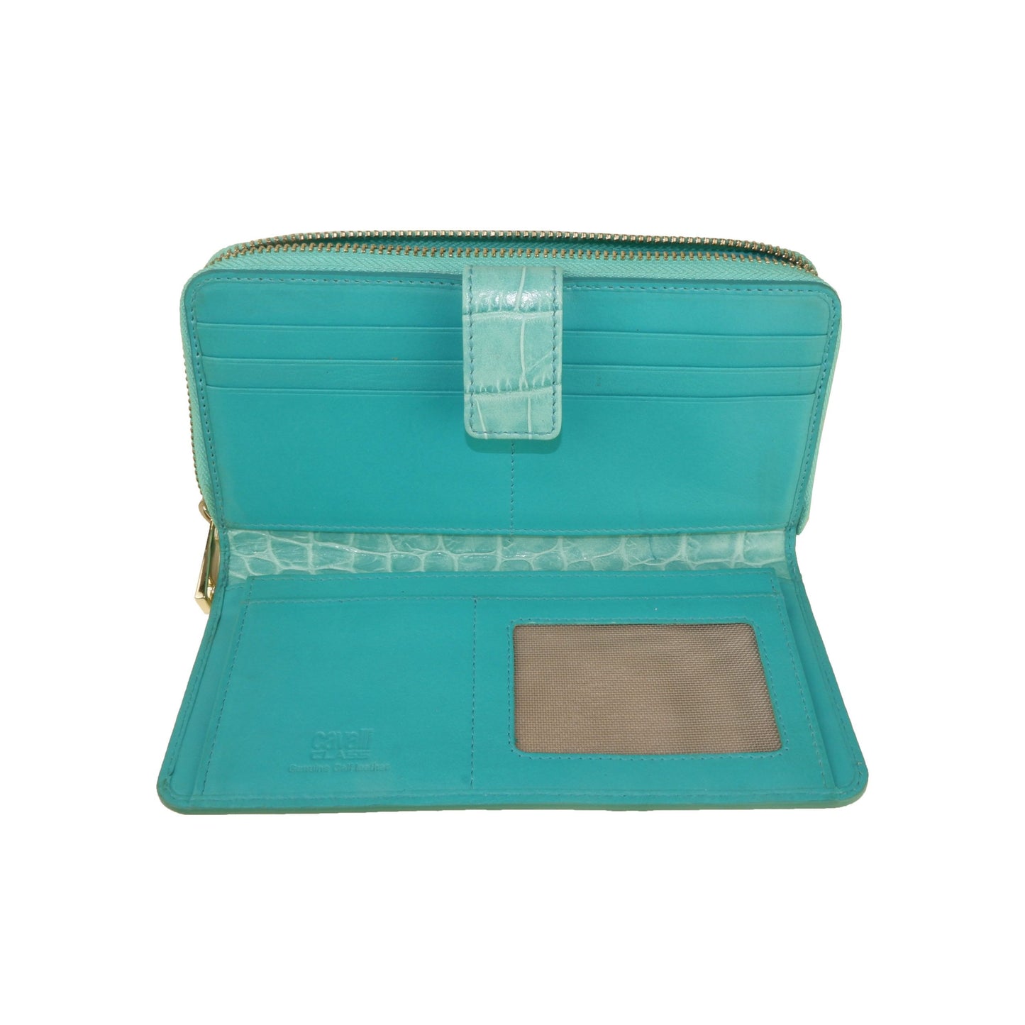 Elegant Turquoise Leather Wallet for the Sophisticated Shopper