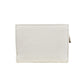 Elegant White Double-Button Wallet