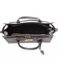 Elegant Crocodile-Print Leather Tote