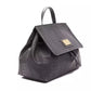 Convertible Croc-Print Leather Handbag