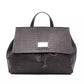 Convertible Croc-Print Leather Handbag