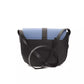 Chic Blue Leather Crossbody Bag