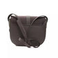 Chic Burgundy Leather Crossbody Bag