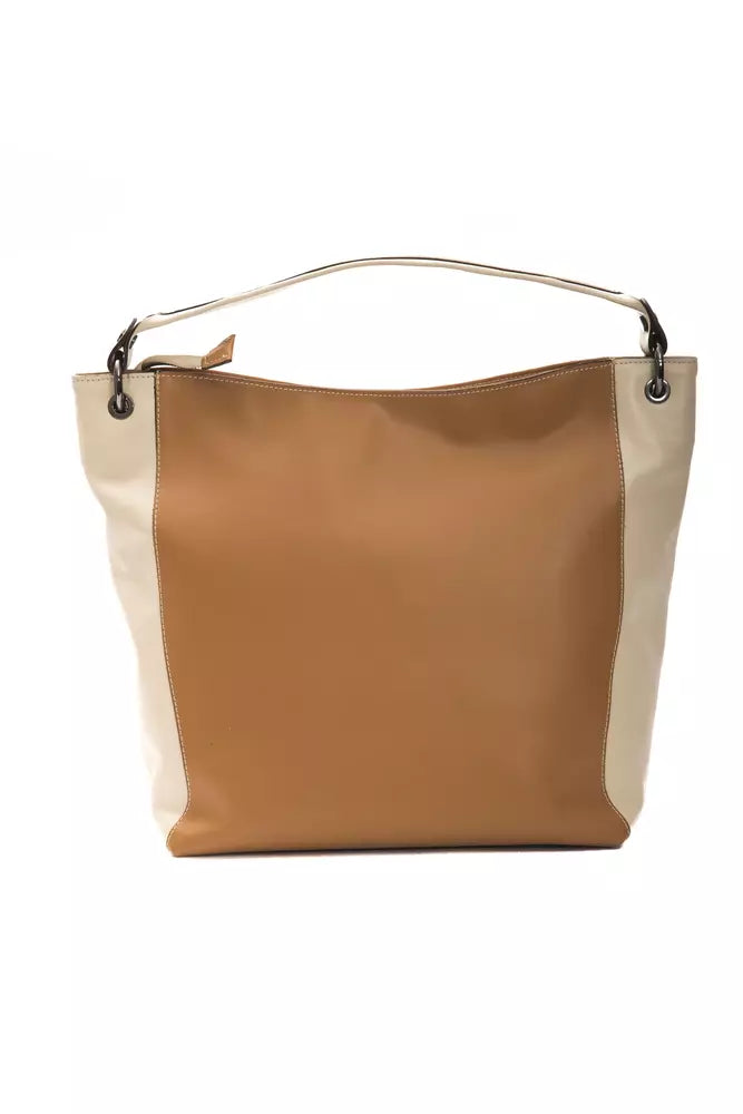Elegant Leather Shoulder Bag in Rich Brown