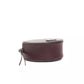Chic Burgundy Oval Crossbody Bag