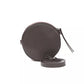 Chic Burgundy Oval Crossbody Bag