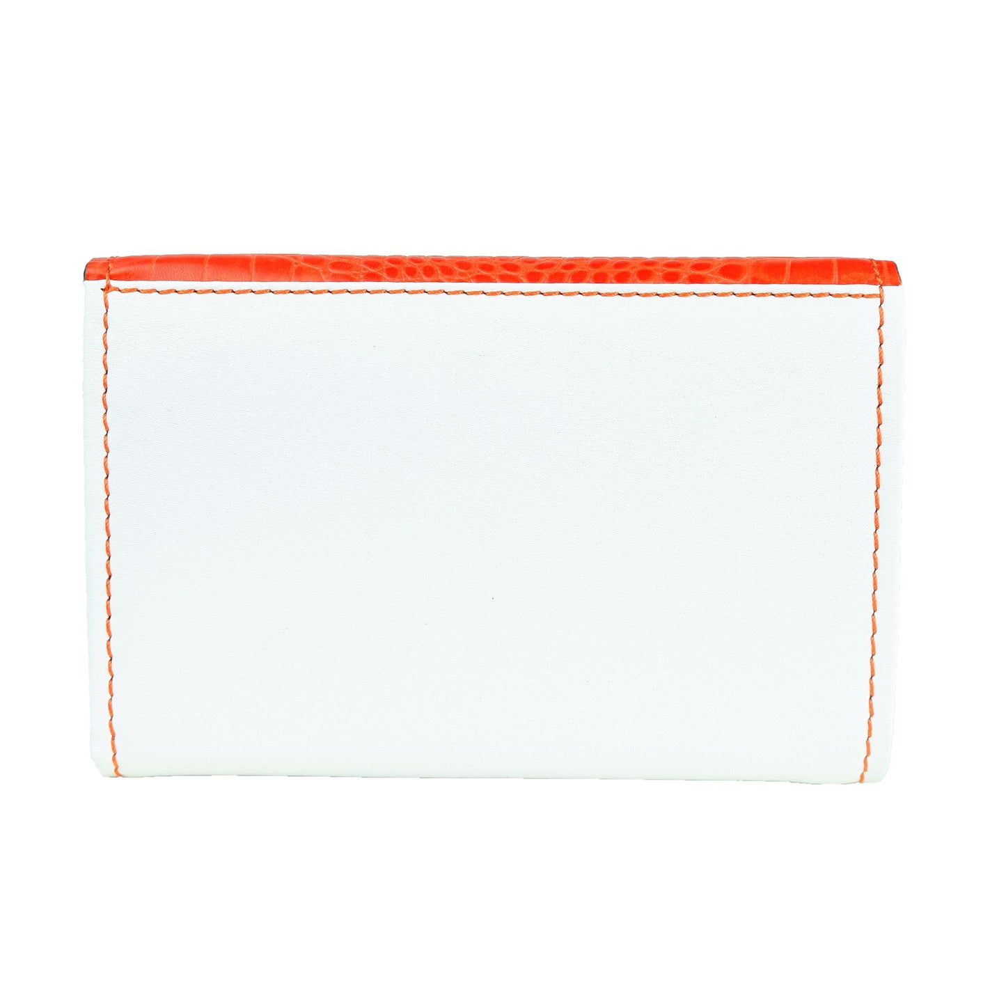 Elegant Python Contrast Calfskin Wallet