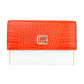 Elegant Python Contrast Calfskin Wallet