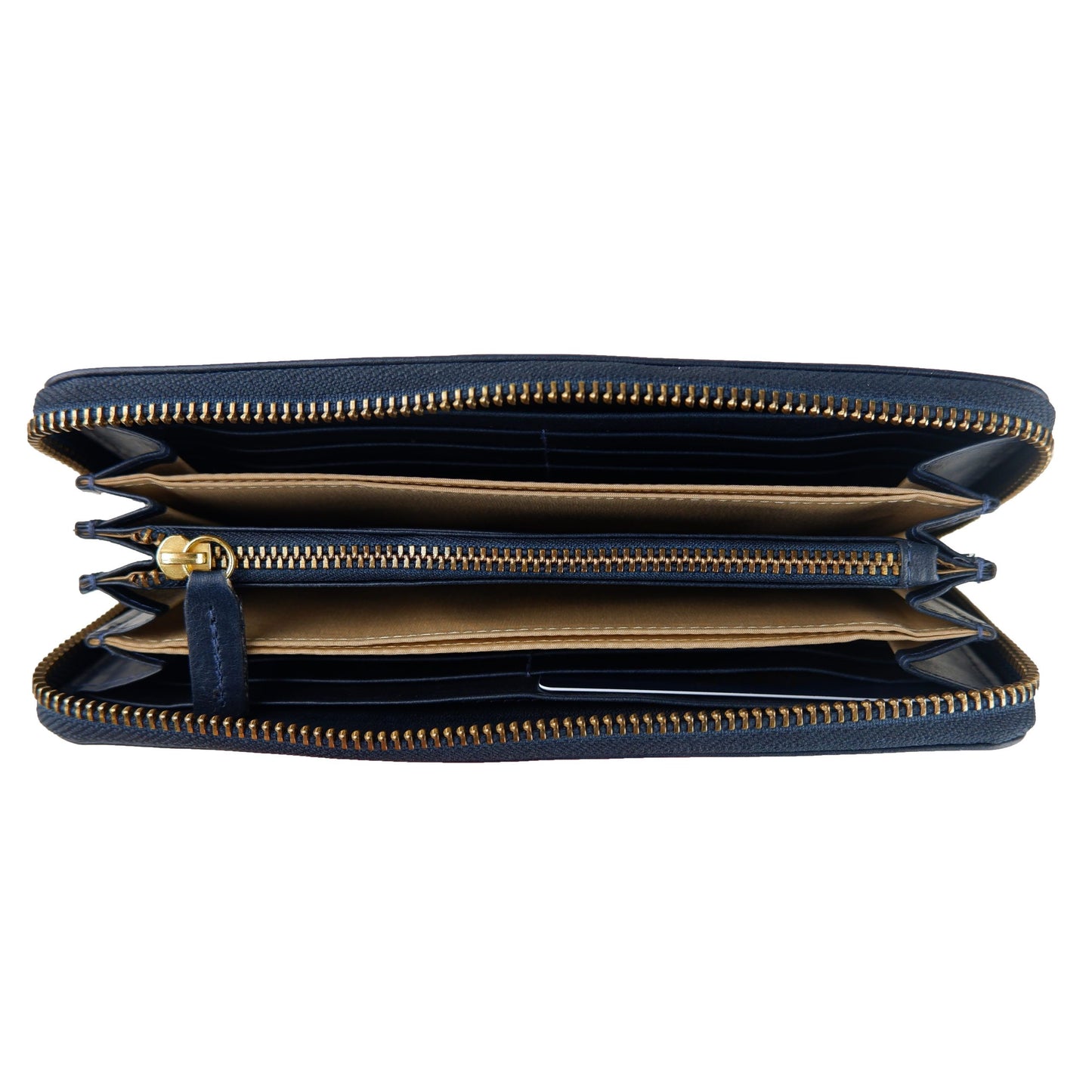 Elegant Dark Blue Leather Wallet