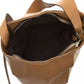Elegant Leather Shoulder Bag in Brown