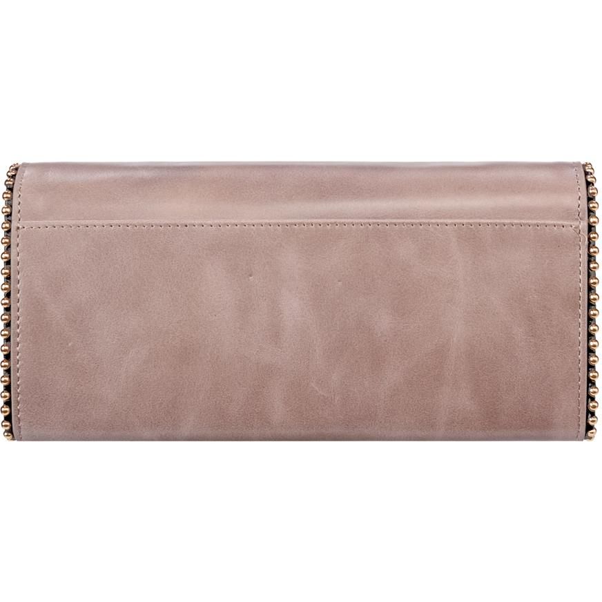 Elegant Taupe Pochette with Belt