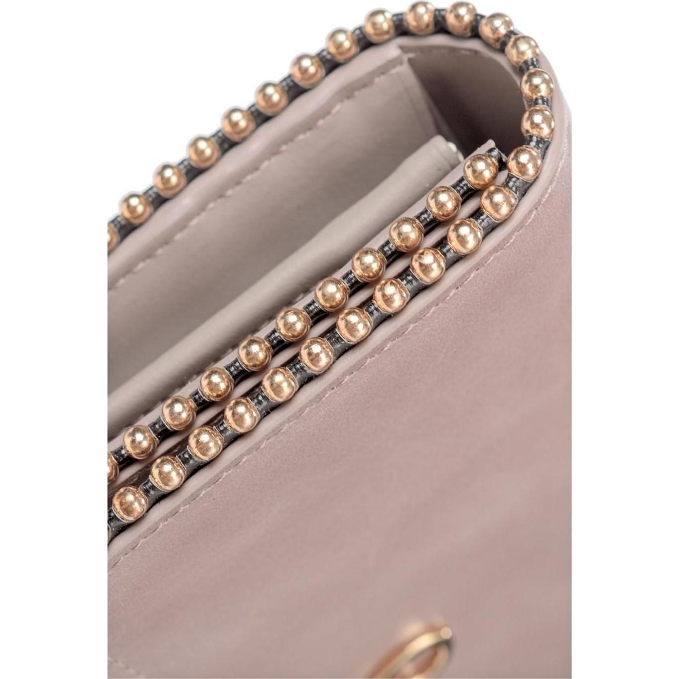 Elegant Taupe Pochette with Belt