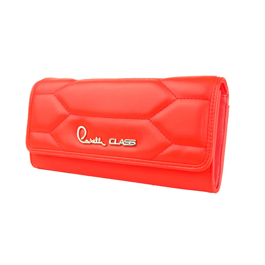 Coral Red Pochette with Adjustable Belt