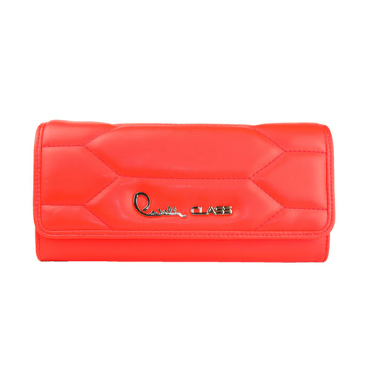 Coral Red Pochette with Adjustable Belt