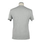 Sleek Gray Cotton Tee for Modern Men