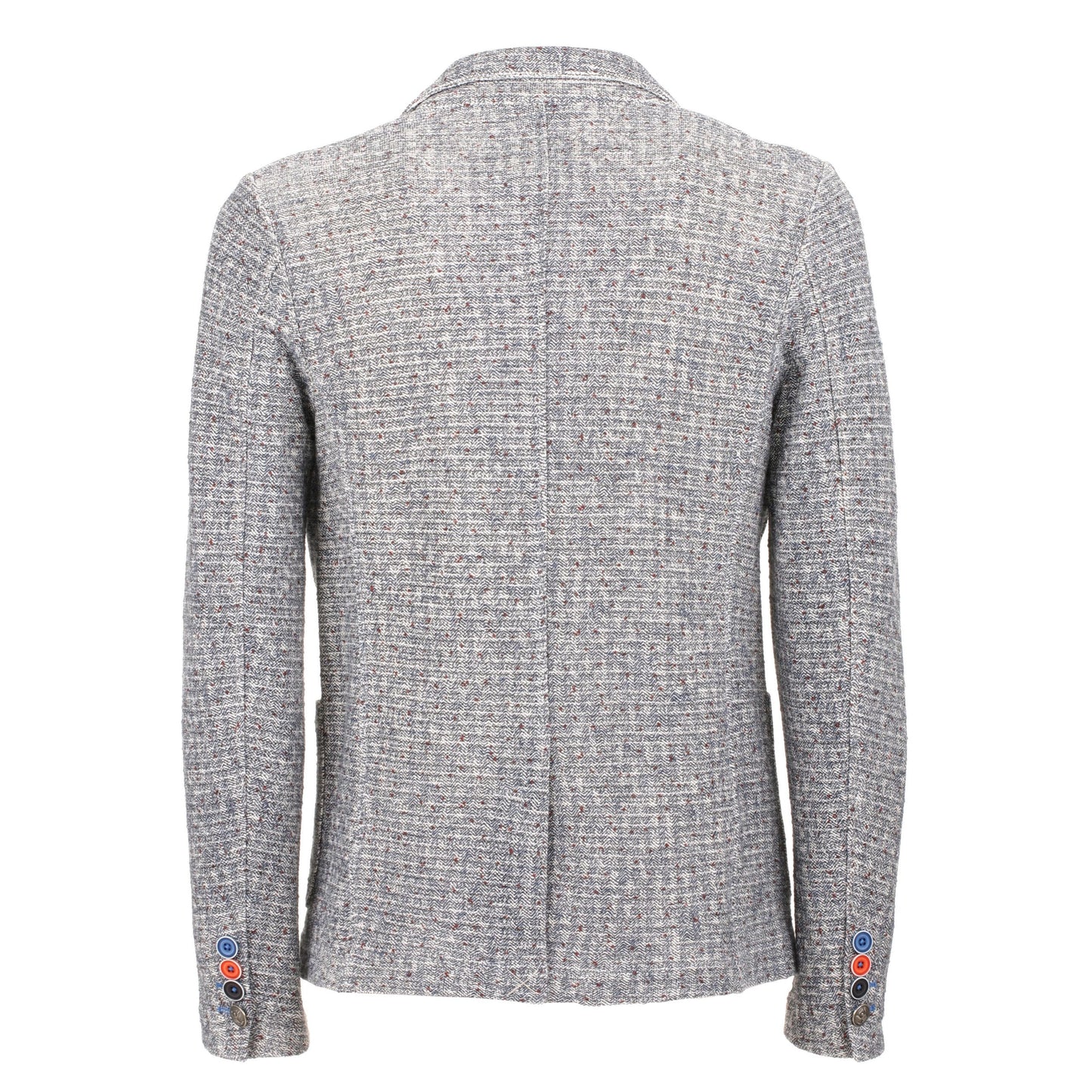 Chic Patterned Cotton Blend Blazer