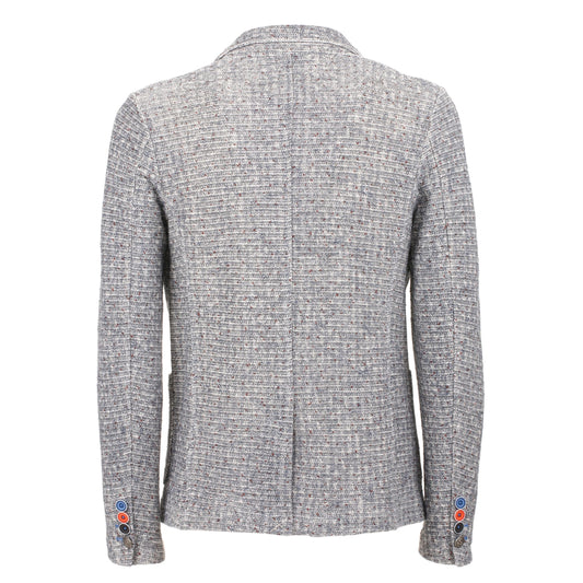 Chic Patterned Cotton Blend Blazer