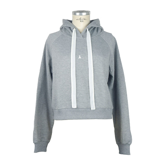 Chic Fly Printed Hooded Sweatshirt in Gray