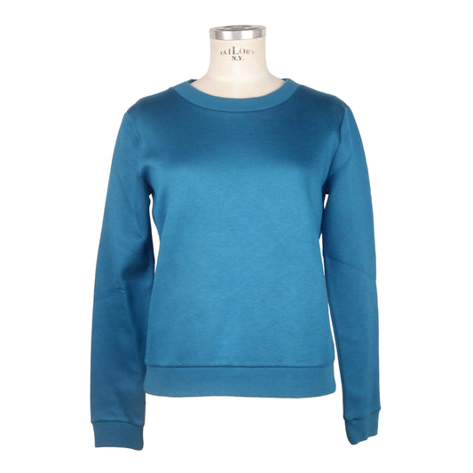 Chic Blue Crewneck Viscose Sweatshirt