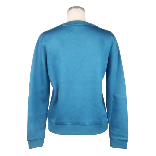 Chic Blue Crewneck Viscose Sweatshirt