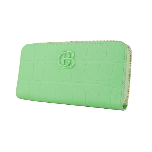 Mint Green Vitello Leather Purse