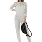 Chic Straight Cut Trousers with Eyelet Details